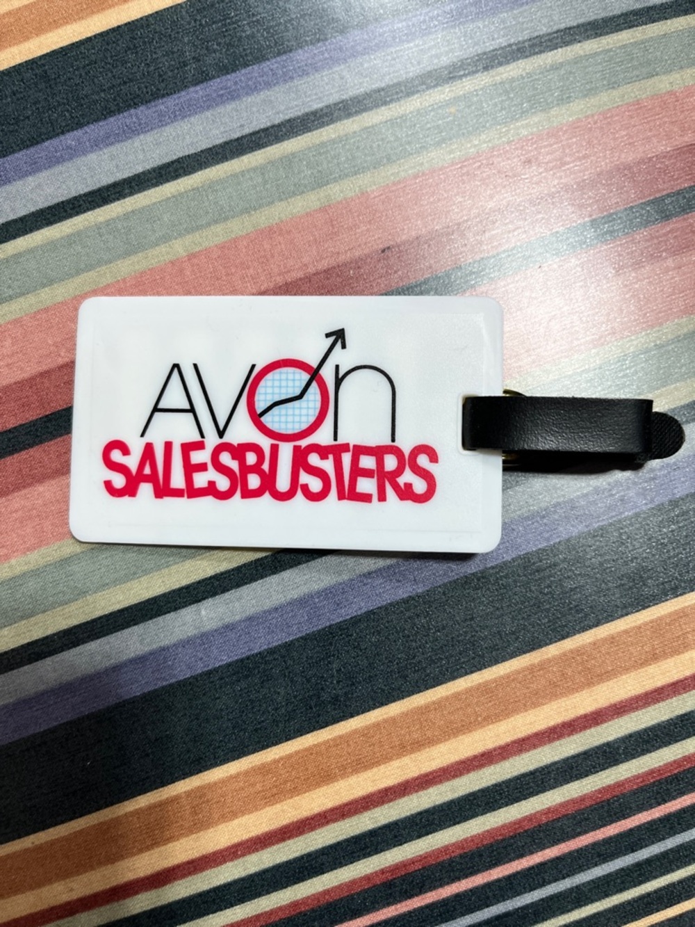 Avon Luggage Tag with Red Salesbusters Logo